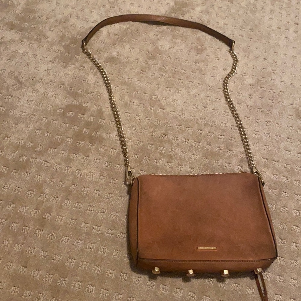 Tan suede Rebecca Minkoff purse